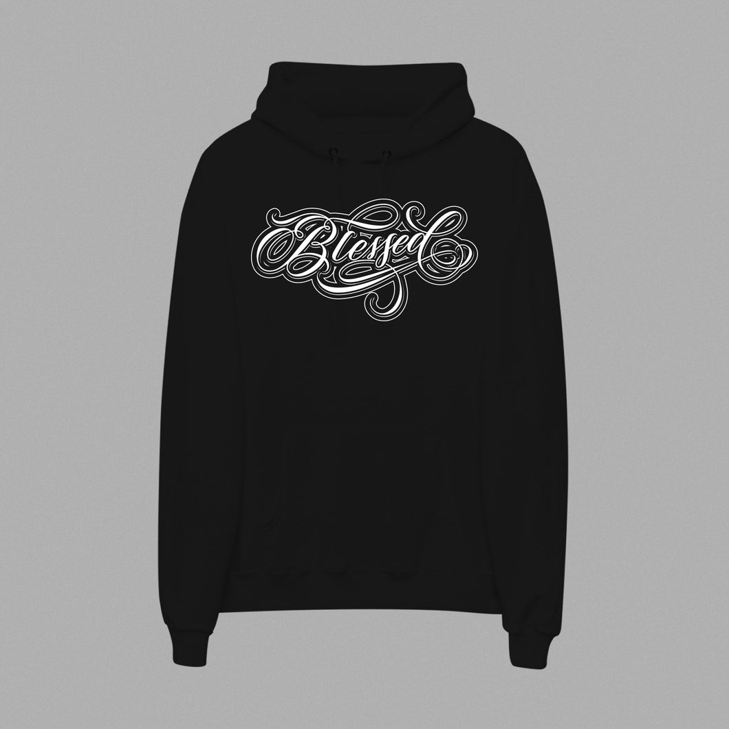 Blessed Outline Hoodie (Black)